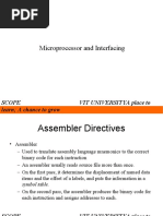 FALLSEM2022-23 CSE2006 ETH VL2022230103866 Reference Material I 04-08-2022 Unit 2-Assembler Directives