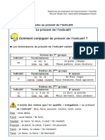 5ème Conjugaison Le Présent de Lindicatif 1