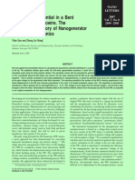 Electrostatic Potential in A Bent Piezoelectric Nanowire