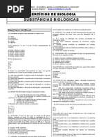 Exercicios Substâncias biológicas