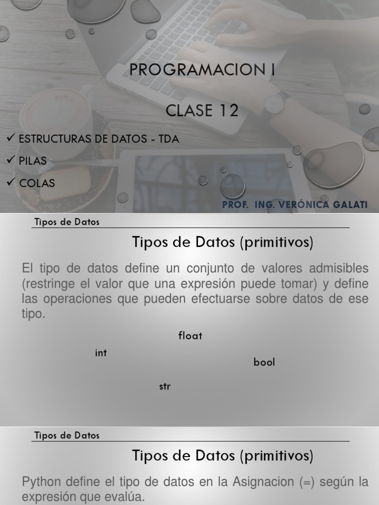 Pilas y Colas en Python | PDF | Tipo de datos | Cola (tipo de datos ...