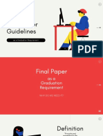 Final Paper Guidelines