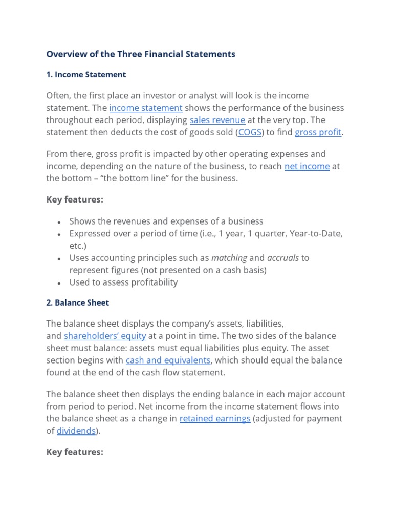Understanding the 3 Key Financial Reports | PDF | Balance Sheet | Cash ...