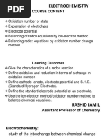 Topic 9 First Year MCAT (Electrochemistry)