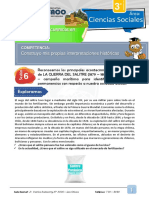 3 ANO - HISTORIA DEL PERU - S6 - LA GUERRA DEL SALITRE CAUSAS - PRETEXTOS - CAMPANA MARITIMA Tarea Completa 1 1