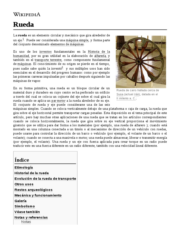 Rueda | PDF | Rueda | Tecnología de vehículos