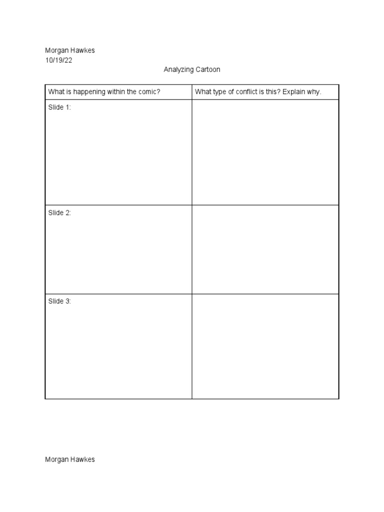 Comic Strip Assignment Guidelines | PDF | Comics
