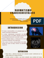 Traumatismo Craneoencefálico: Intervenciones en Laasistencia de Enfermería en Emergencias Y Desastres