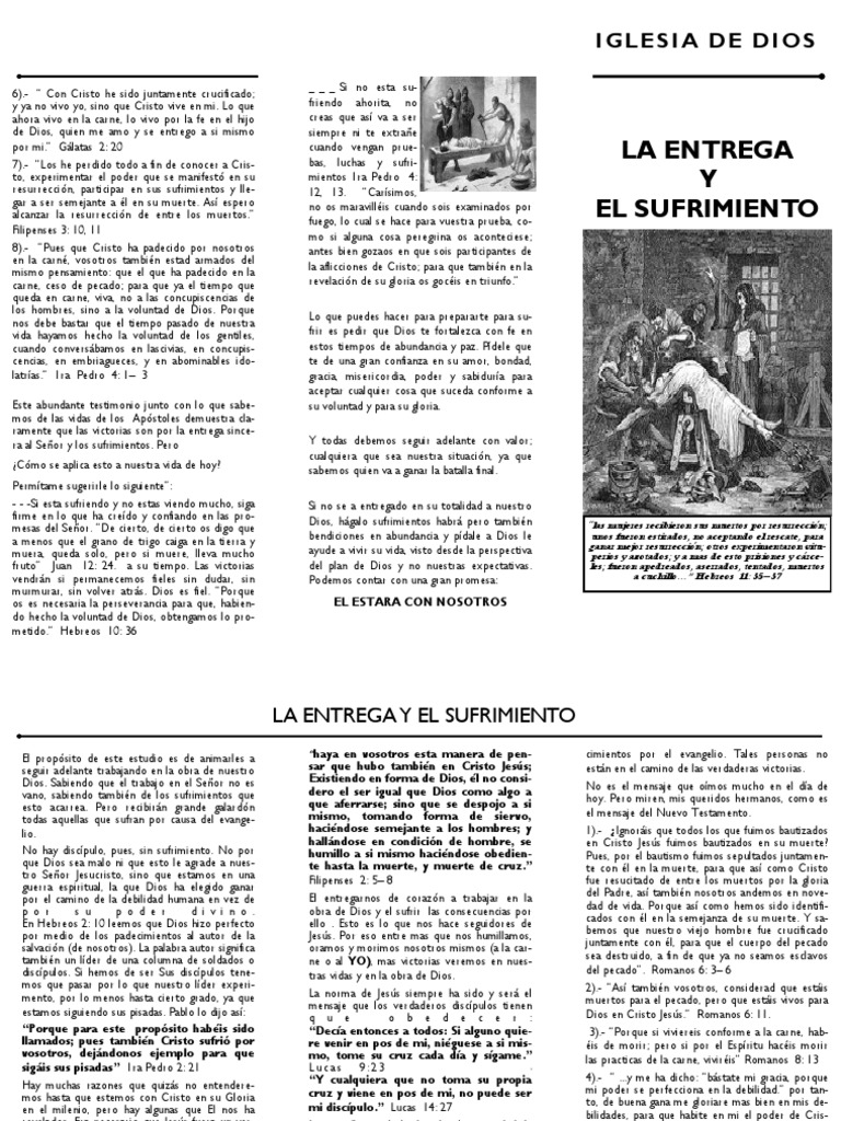 Entrega y Sufrimiento en la Fe Cristiana | PDF | Jesús | Pecado