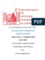 Tecnologico DE Estudios Superiores de Ecatepec: Planeacion Y Diseño de Instalaciones