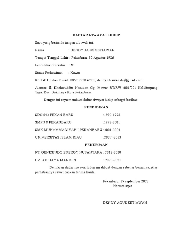 Kepada Yang Terhormat | PDF