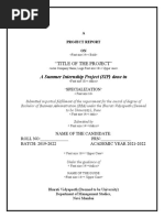 Internship Report Cover Page Template | PDF