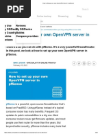 How To Setup Your Own OpenVPN Server in Pfsense