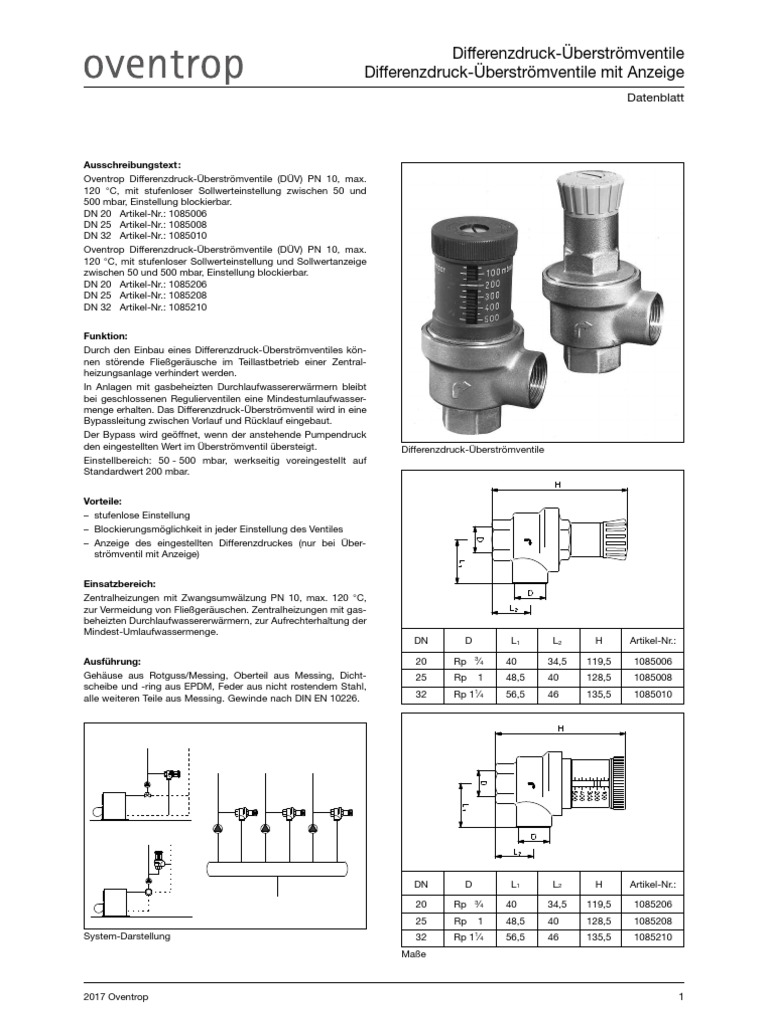 Oventrop | PDF