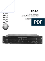 CP 4.6 Audio/Video Preamplifier Instruction Manual