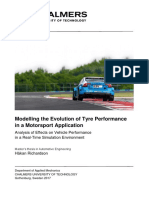 Modelling The Evolution of Tyre Performance in A Motorsport Application