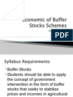 Buffer Stocks Schemes