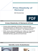 Cross Price Elasticity of Demand