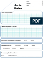 Fiche de Réflexion Élève