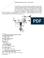 Se Dau: Puterea La Ieşire P: Ii - 10. Transmisii Prin Fricţiune, Variatoare II - 10.1