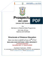DDE MANUU Prospectus English 2021-22