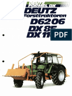 DEUTZ D 6206, DX 85, DX 110 Forsttraktoren (1979 Marzo)