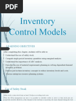 Inventory Control Models