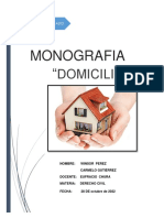 Monografia de Domicilio Civil