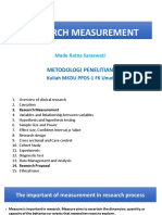 2022 - Kuliah DR Ratna - Research Measurement