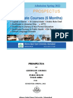 Prospectus Certificate Course 10 - 03 - 22