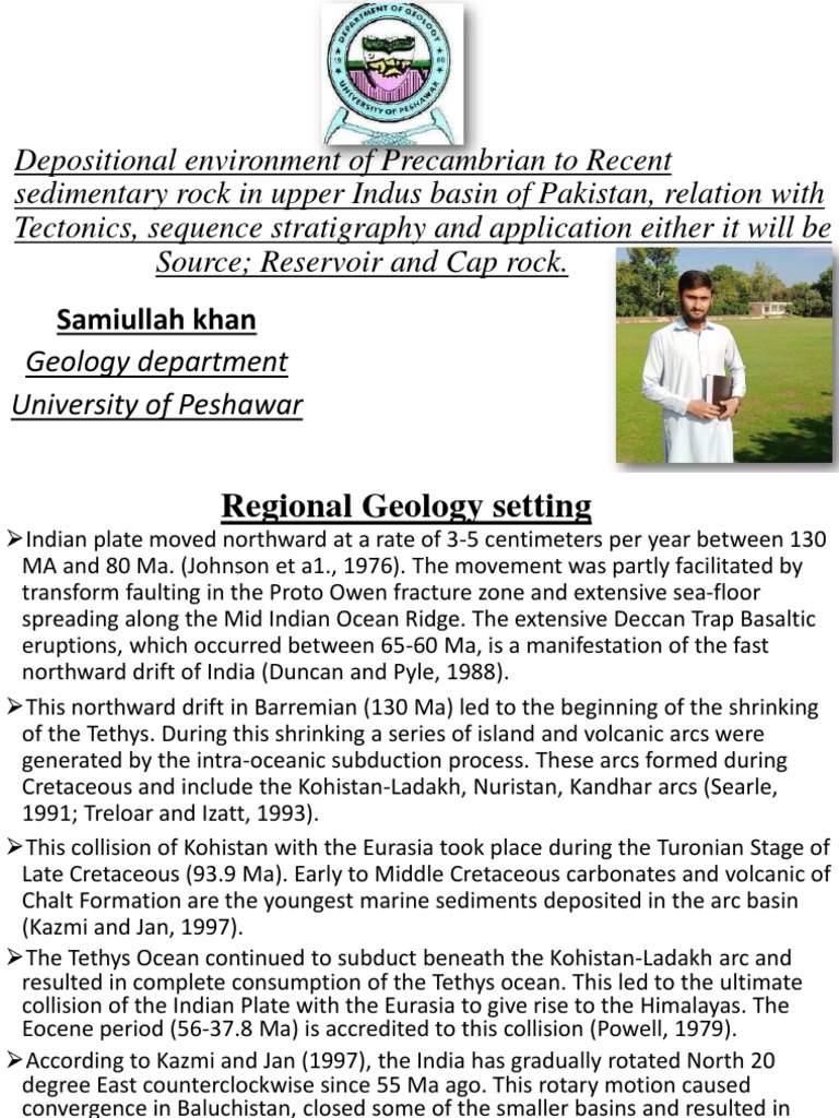 Presentation of Salt Range PDF Sedimentary Rock Plate Tectonics