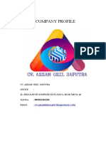 Company Profile: Cv. Azzam Ozil Saputra