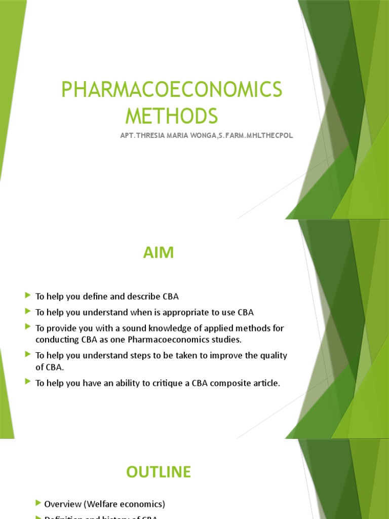 5th Pharmacoeconomics Methods Cba | PDF | Internal Rate Of Return ...
