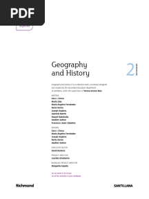 Geography and History 2 ESO (Unit 2. Feudal Europe) Santillana
