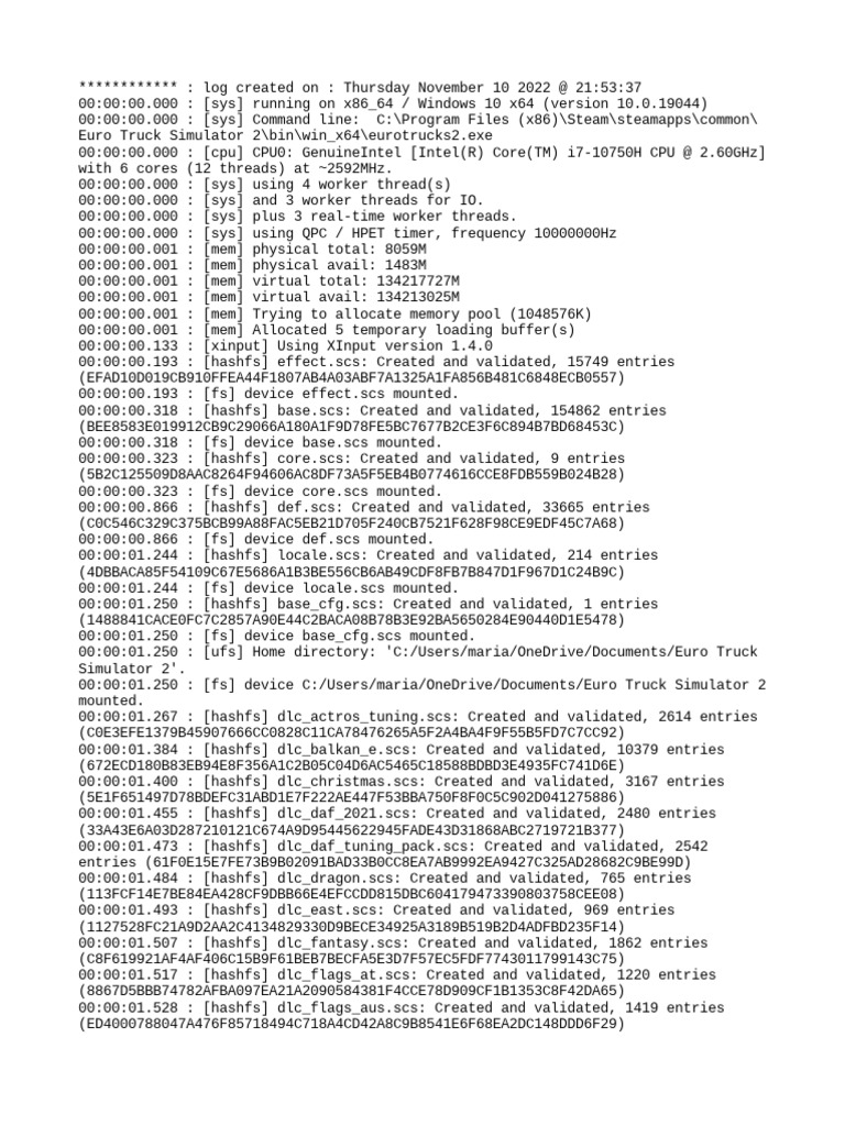 Game Log | PDF | Text File | Thread (Computing)