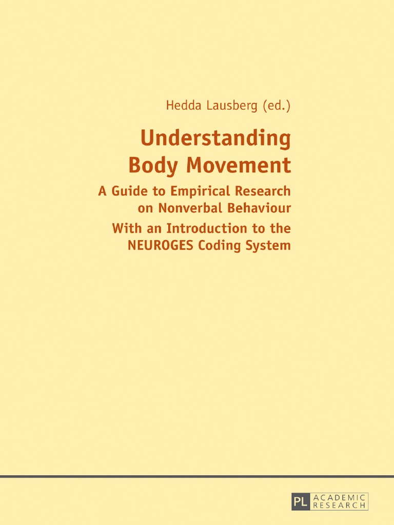 Understanding Body Movement Author Hedda Lausberg | PDF | Psychotherapy ...