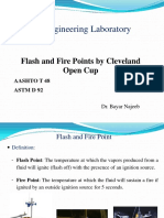 Highway Engineering Laboratory: Flash and Fire Points by Cleveland Open Cup