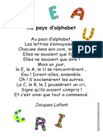 Au Pays D Alphabet Poeme Jacques Lafont