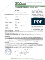 Certificado Calibracion Termometro Fluke