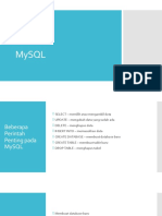 Perintah MySQL Dasar