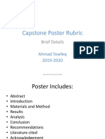 Capstone Poster Rubric Details