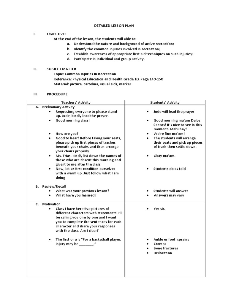 First Aid for Common Recreational Injuries | PDF | Musculoskeletal ...
