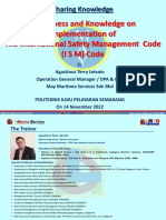 Awareness & Knowledge On Implementation of ISM Code - PIP Semarang On 14 Nov 2022