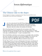 The Chinese Take To The Slopes, by Jordan Pouille (Le Monde Diplomatique - English Edition, January 2022)