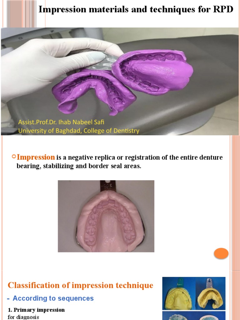 Impression Partial Denture | PDF | Dentistry Branches | Health Sciences