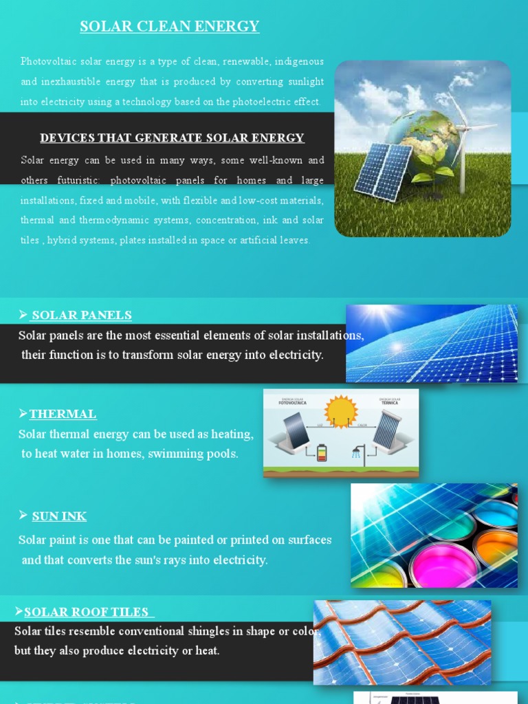 Solar Clean Energy | PDF