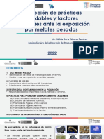 Tema 5. Prácticas Saludables y Factores Protectores Ante La Exposicion de Metales Pesados
