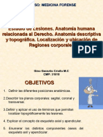 04 Anatomía Descriptiva y Topográfica. Localización y Ubicación de Regiones Corporales.