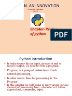 Reveiw of Python Notes1