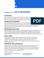 Blue Modern Minimalist Executive Summary Report